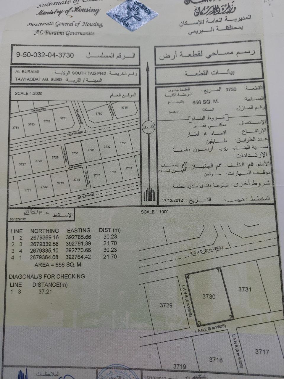 Residential Land in Al Buraymi, Al Buraymi