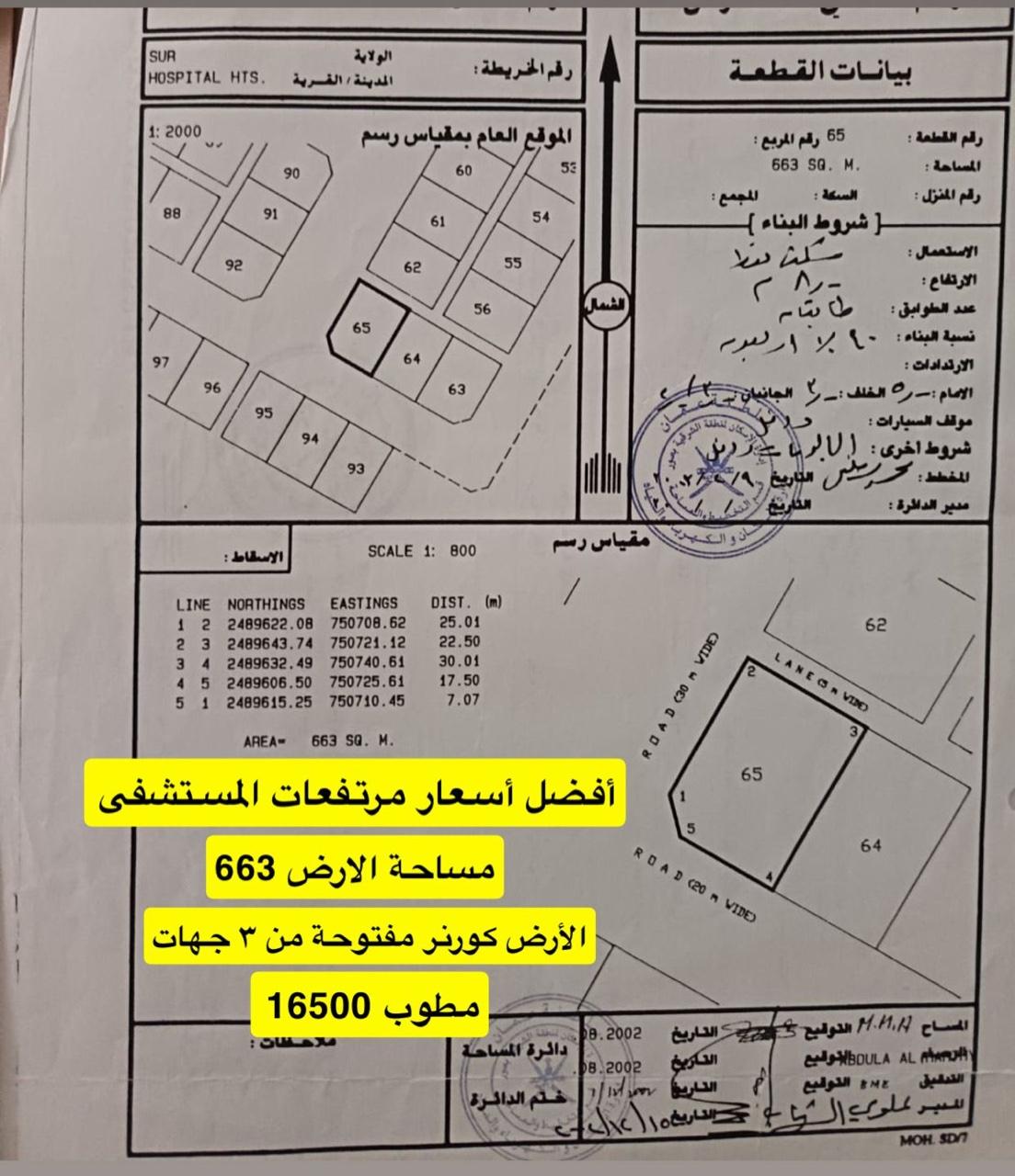 Residential Land in Sur, Ash Sharqiyah South