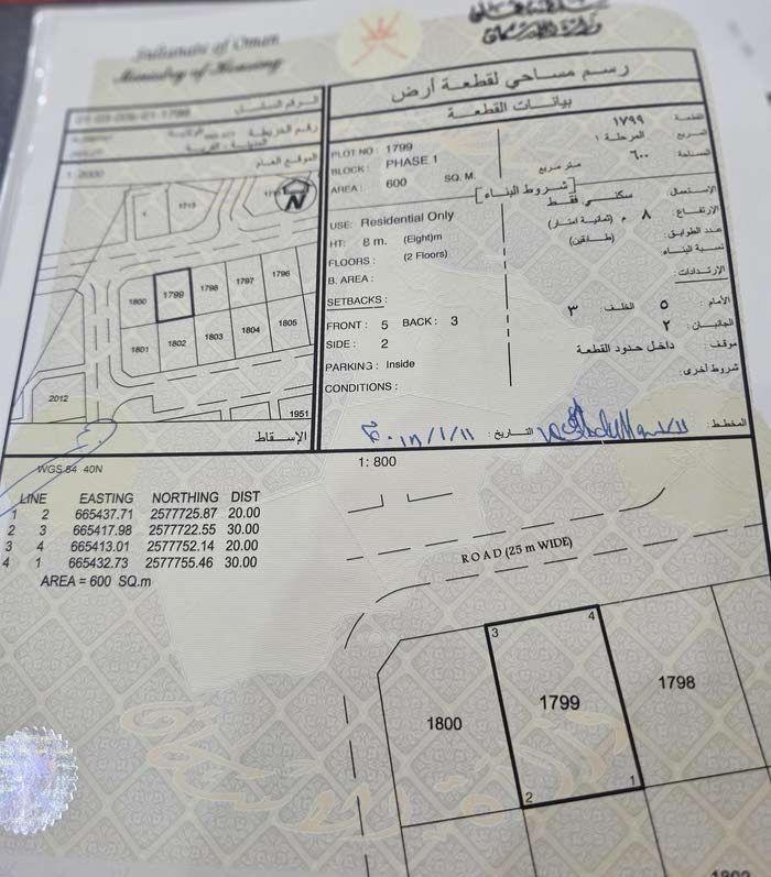 Residential Land in Muscat, Al Amrat