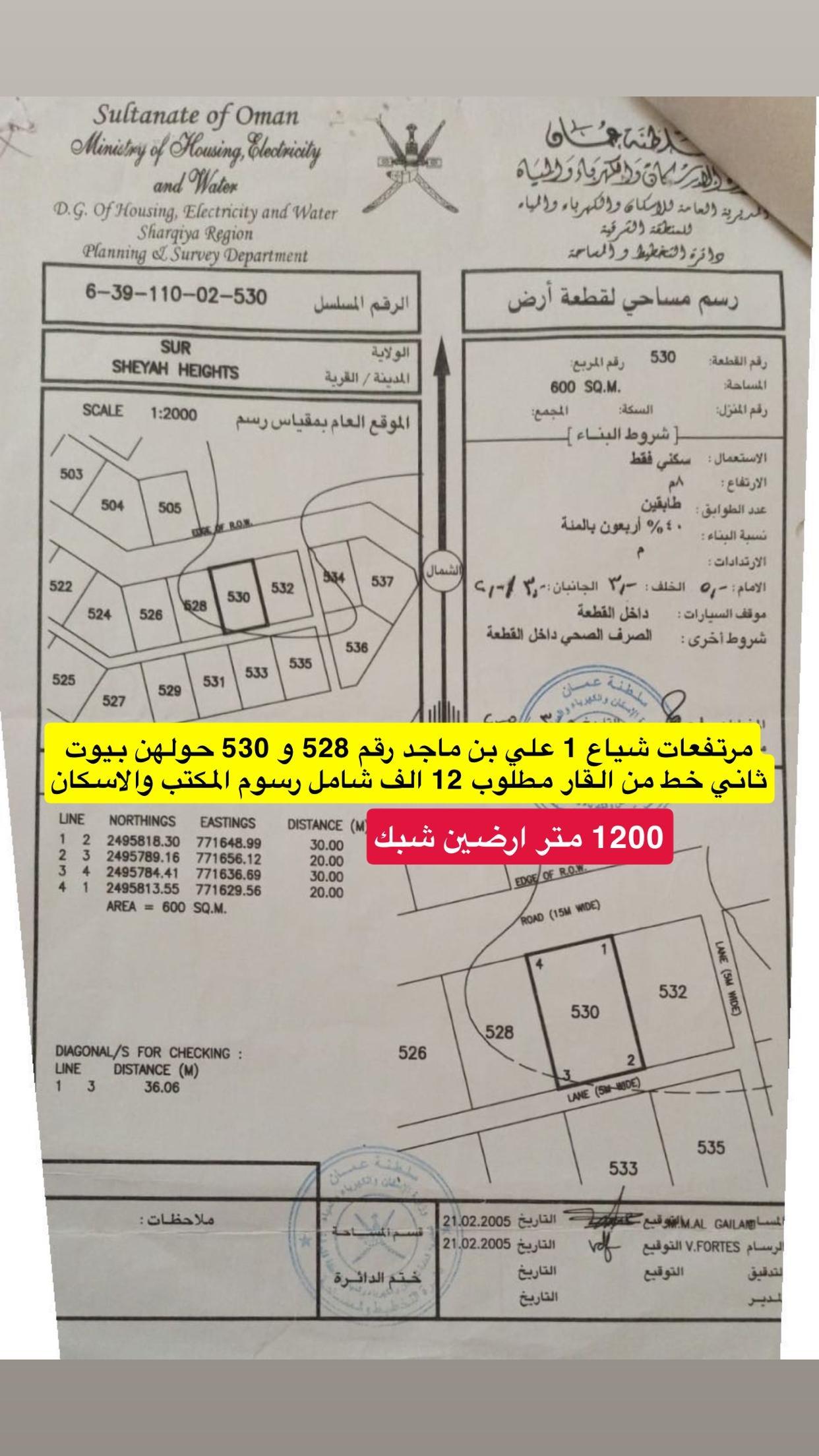 Residential Land in Sur, Ash Sharqiyah South