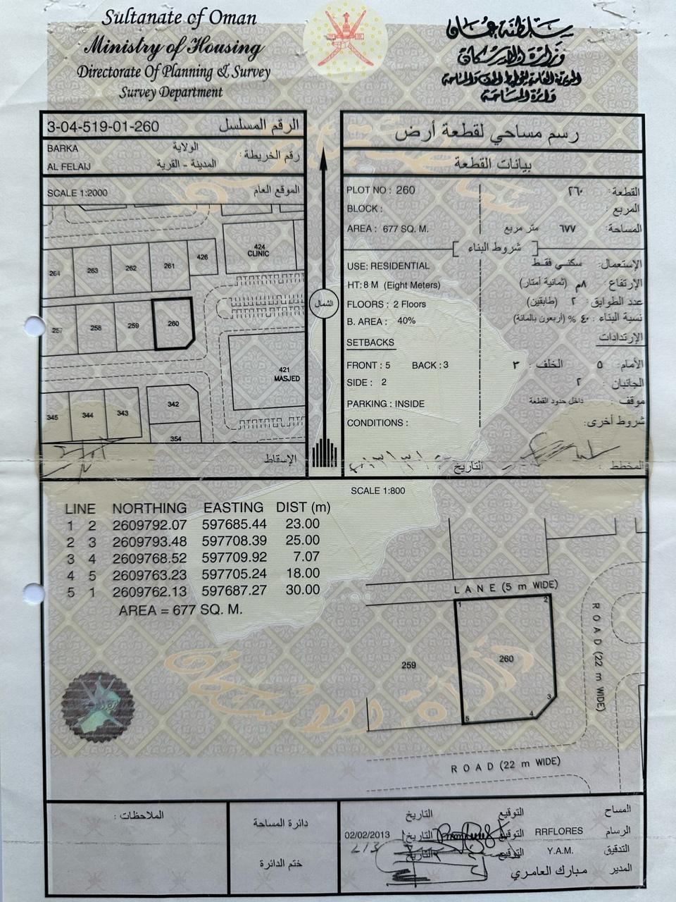 Residential Land in Barka, Al Fulayj