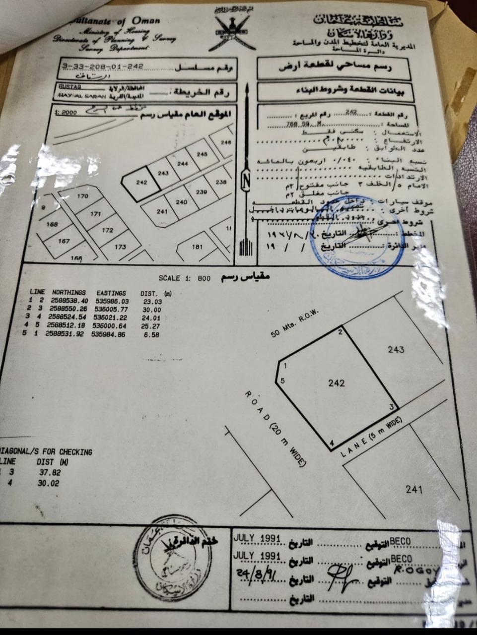 Residential Land in Ar Rustaq, Al Batinah South