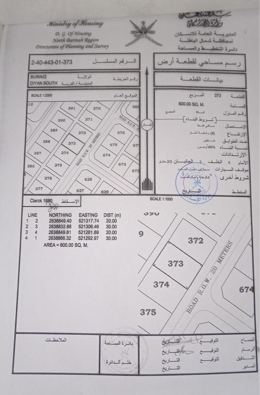 Residential Land in As Suwayq, Diyan Al Bu Said
