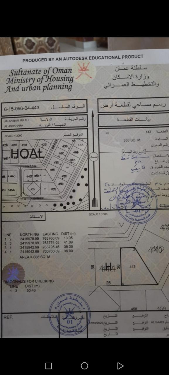 Residential Land in Ash Sharqiyah South, Jaalan Bani Bu Ali