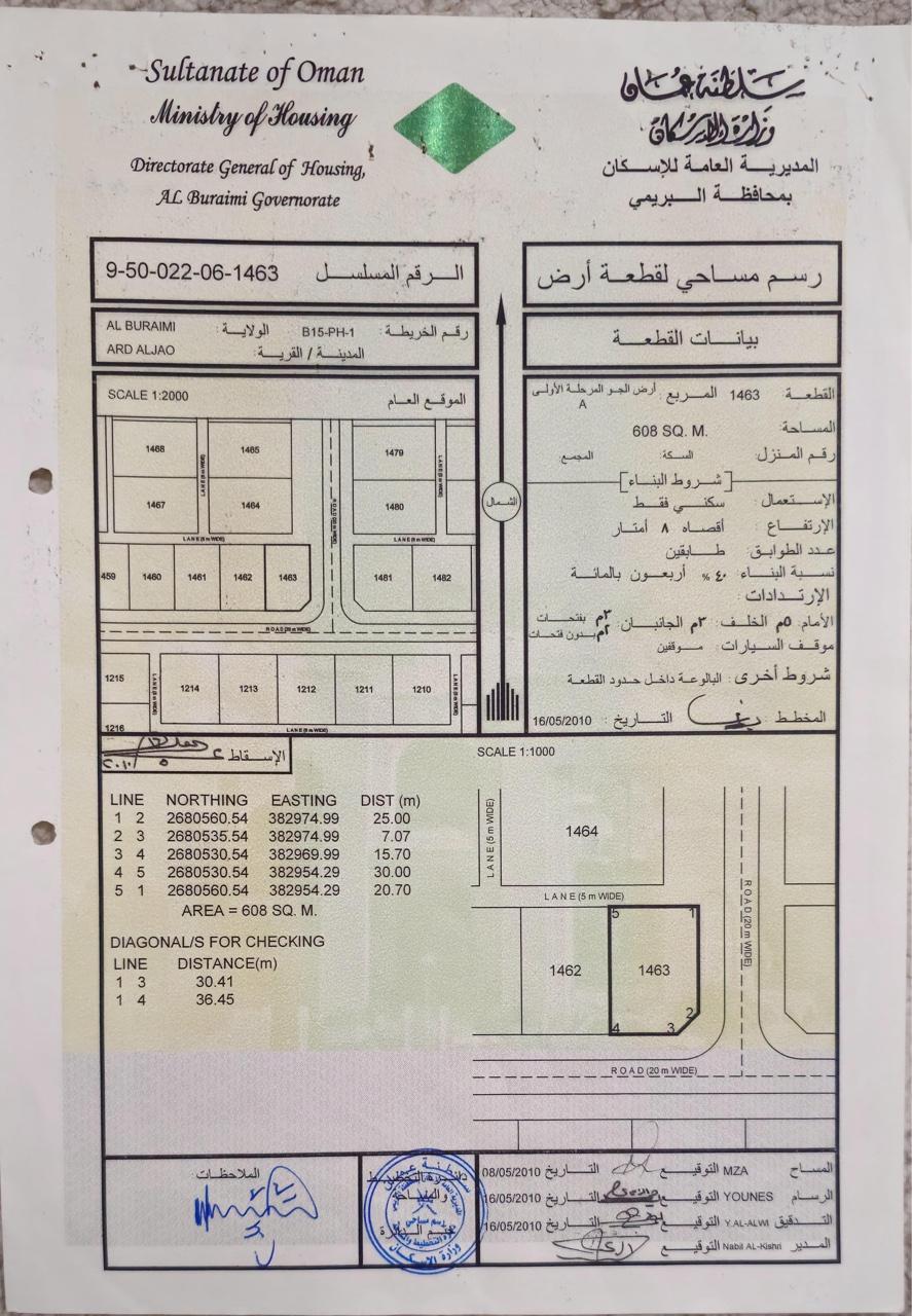 Residential Land in Al Buraymi, Al Buraymi